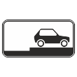 Дорожный знак 8.6.9 «Способ постановки транспортного средства на стоянку» (металл 0,8 мм, II типоразмер: 350х700 мм, С/О пленка: тип А коммерческая)